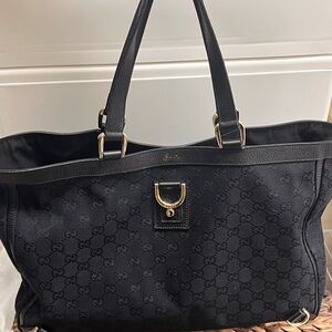 Gucci canvas tote bag